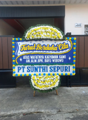 Papan Bunga Duka di Vii Koto
